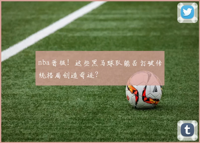 nba晋级！这些黑马球队能否打破传统格局创造奇迹？